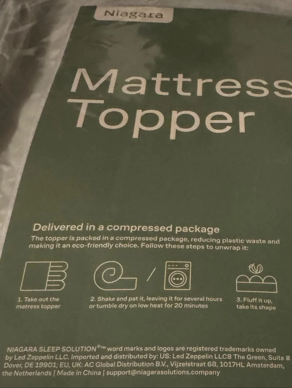 Niagara Dual Layer Mattress Topper - King Size